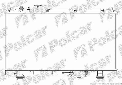 Polcar 455508-1 - Radiators, Motora dzesēšanas sistēma autodraugiem.lv