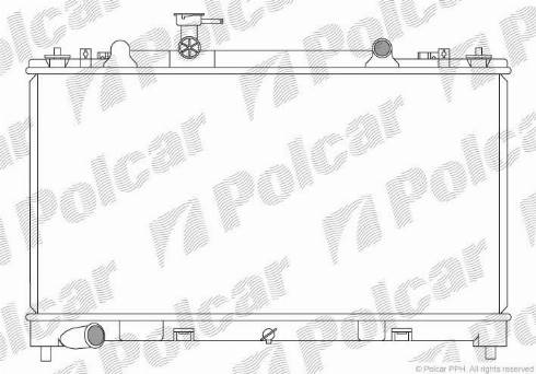 Polcar 456008-5 - Radiators, Motora dzesēšanas sistēma autodraugiem.lv