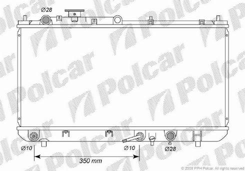 Polcar 4509084K - Radiators, Motora dzesēšanas sistēma autodraugiem.lv