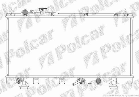 Polcar 450908-4 - Radiators, Motora dzesēšanas sistēma autodraugiem.lv