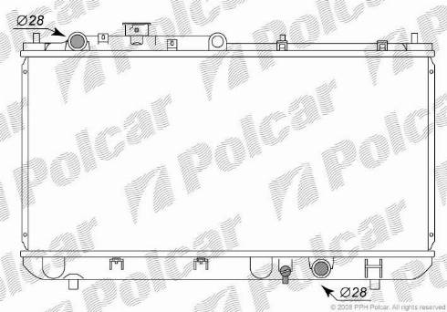 Polcar 4509083K - Radiators, Motora dzesēšanas sistēma autodraugiem.lv