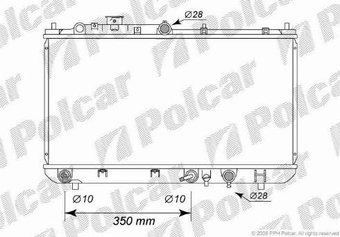 Polcar 4509082K - Radiators, Motora dzesēšanas sistēma autodraugiem.lv