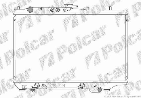 Polcar 450408-9 - Radiators, Motora dzesēšanas sistēma autodraugiem.lv