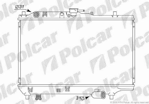 Polcar 4504084K - Radiators, Motora dzesēšanas sistēma autodraugiem.lv