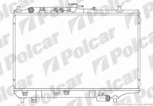 Polcar 450408-4 - Radiators, Motora dzesēšanas sistēma autodraugiem.lv