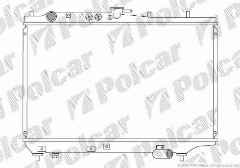 Polcar 450408-6 - Radiators, Motora dzesēšanas sistēma autodraugiem.lv