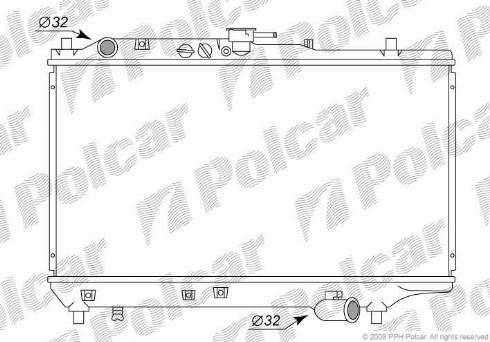 Polcar 450408-1 - Radiators, Motora dzesēšanas sistēma autodraugiem.lv