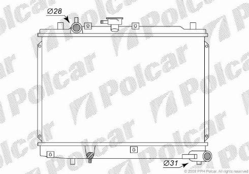 Polcar 4501081K - Radiators, Motora dzesēšanas sistēma autodraugiem.lv