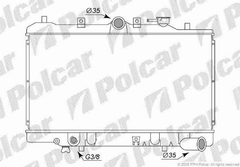 Polcar 4503082K - Radiators, Motora dzesēšanas sistēma autodraugiem.lv