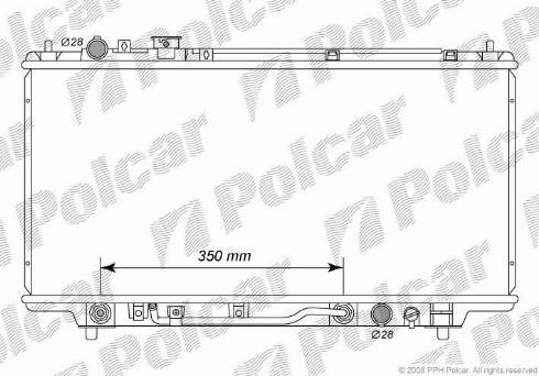 Polcar 450708-6 - Radiators, Motora dzesēšanas sistēma autodraugiem.lv