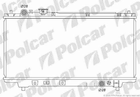 Polcar 450708-1 - Radiators, Motora dzesēšanas sistēma autodraugiem.lv