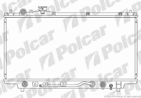 Polcar 4507083K - Radiators, Motora dzesēšanas sistēma autodraugiem.lv