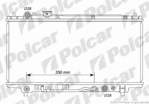 Polcar 450708-3 - Radiators, Motora dzesēšanas sistēma autodraugiem.lv