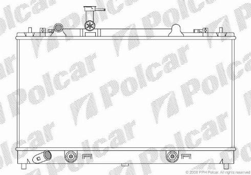 Polcar 451908-4 - Radiators, Motora dzesēšanas sistēma autodraugiem.lv