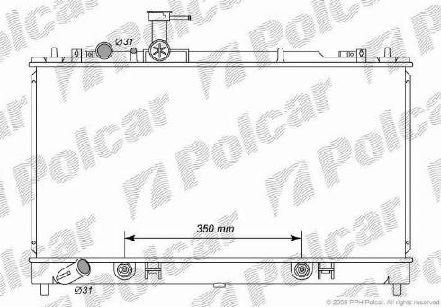 Polcar 4519086K - Radiators, Motora dzesēšanas sistēma autodraugiem.lv