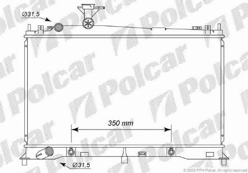 Polcar 4519082K - Radiators, Motora dzesēšanas sistēma autodraugiem.lv