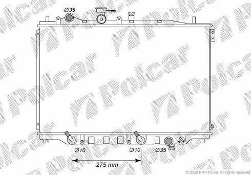 Polcar 451508-4 - Radiators, Motora dzesēšanas sistēma autodraugiem.lv