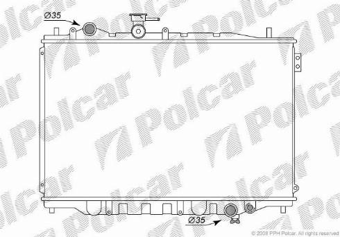 Polcar 4515081K - Radiators, Motora dzesēšanas sistēma autodraugiem.lv