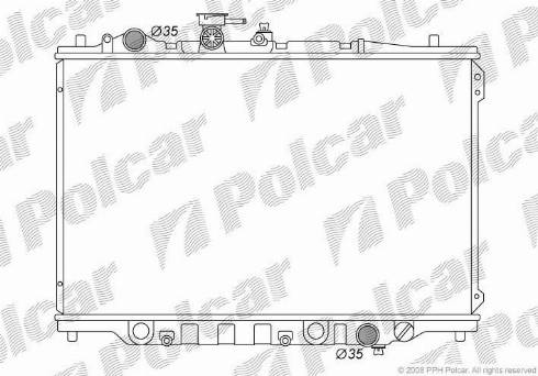 Polcar 451508-1 - Radiators, Motora dzesēšanas sistēma autodraugiem.lv