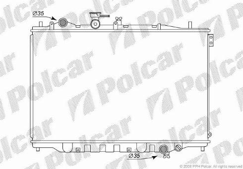 Polcar 451508-3 - Radiators, Motora dzesēšanas sistēma autodraugiem.lv