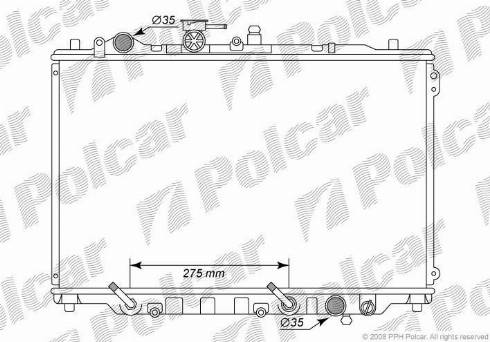 Polcar 451508-2 - Radiators, Motora dzesēšanas sistēma autodraugiem.lv