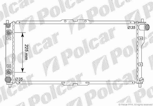 Polcar 4516085K - Radiators, Motora dzesēšanas sistēma autodraugiem.lv