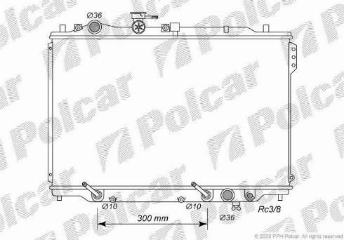 Polcar 4516086K - Radiators, Motora dzesēšanas sistēma autodraugiem.lv