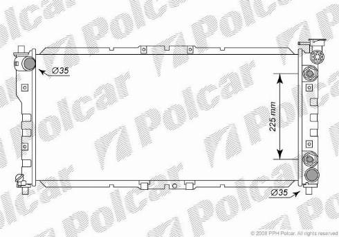 Polcar 4516082K - Radiators, Motora dzesēšanas sistēma autodraugiem.lv
