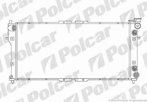 Polcar 451608-2 - Radiators, Motora dzesēšanas sistēma autodraugiem.lv