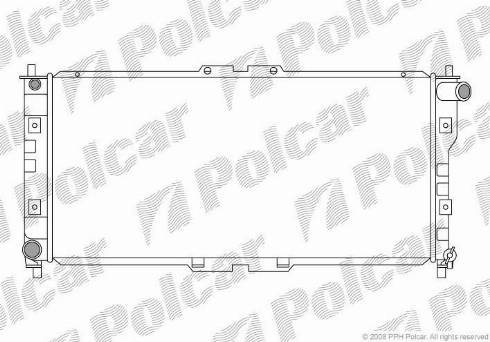 Polcar 451608-7 - Radiators, Motora dzesēšanas sistēma autodraugiem.lv