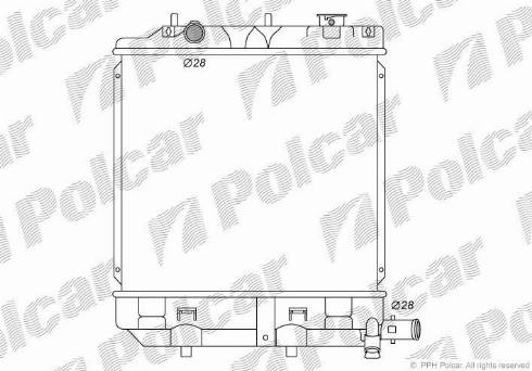 Polcar 4571081K - Radiators, Motora dzesēšanas sistēma autodraugiem.lv