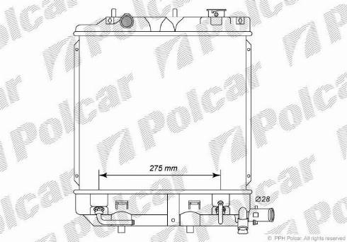 Polcar 4571082K - Radiators, Motora dzesēšanas sistēma autodraugiem.lv