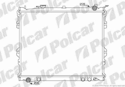 Polcar 4578081K - Radiators, Motora dzesēšanas sistēma autodraugiem.lv