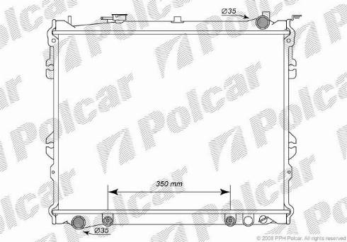 Polcar 4578082K - Radiators, Motora dzesēšanas sistēma autodraugiem.lv