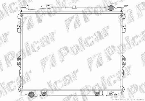 Polcar 457808-2 - Radiators, Motora dzesēšanas sistēma autodraugiem.lv