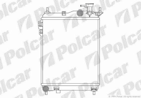Polcar 4042082X - Radiators, Motora dzesēšanas sistēma autodraugiem.lv