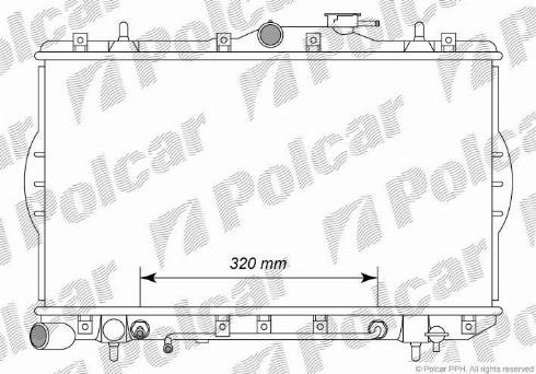 Polcar 400508-3 - Radiators, Motora dzesēšanas sistēma autodraugiem.lv