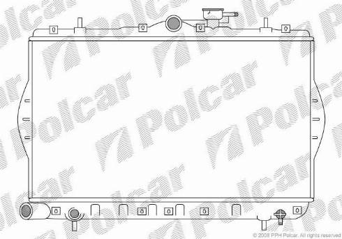 Polcar 4005082X - Radiators, Motora dzesēšanas sistēma autodraugiem.lv