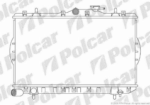 Polcar 400508-2 - Radiators, Motora dzesēšanas sistēma autodraugiem.lv