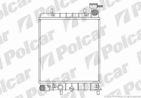 Polcar 400608-1 - Radiators, Motora dzesēšanas sistēma autodraugiem.lv