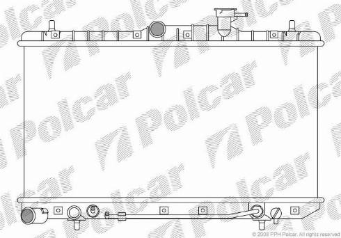 Polcar 4007082K - Radiators, Motora dzesēšanas sistēma autodraugiem.lv