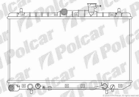 Polcar 400708-2 - Radiators, Motora dzesēšanas sistēma autodraugiem.lv