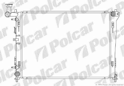 Polcar 401508-3 - Radiators, Motora dzesēšanas sistēma autodraugiem.lv