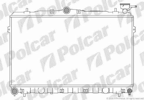 Polcar 4011081X - Radiators, Motora dzesēšanas sistēma autodraugiem.lv