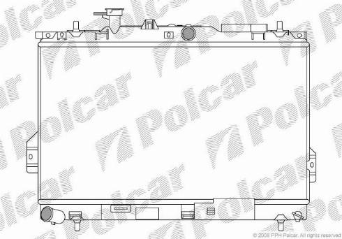 Polcar 403508-X - Radiators, Motora dzesēšanas sistēma autodraugiem.lv