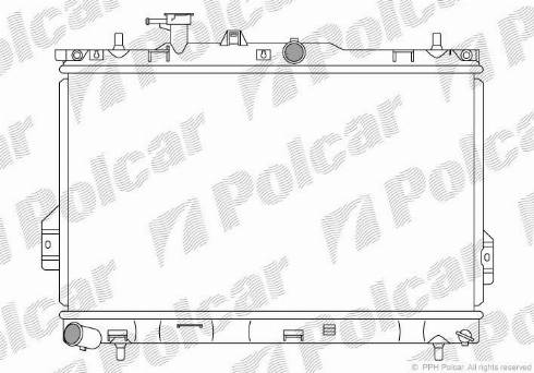 Polcar 403508 - Radiators, Motora dzesēšanas sistēma autodraugiem.lv