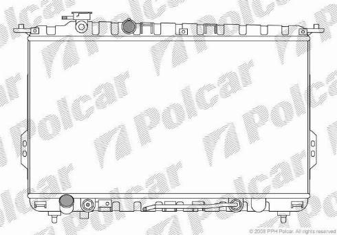 Polcar 402408-2 - Radiators, Motora dzesēšanas sistēma autodraugiem.lv