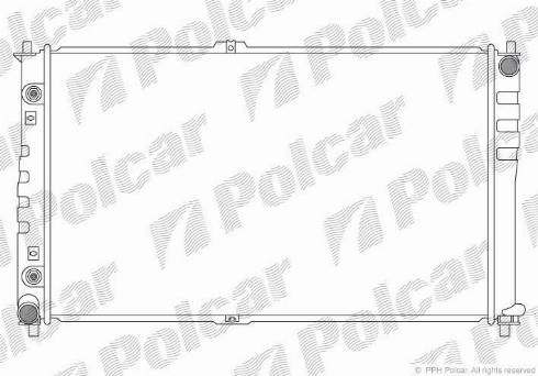 Polcar 4140084X - Radiators, Motora dzesēšanas sistēma autodraugiem.lv