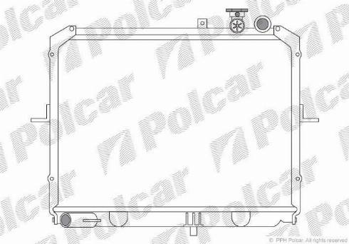 Polcar 415008-X - Radiators, Motora dzesēšanas sistēma autodraugiem.lv