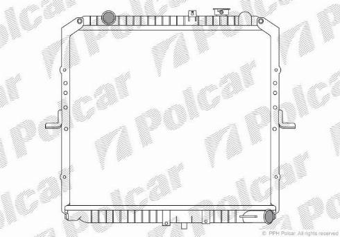 Polcar 4160081X - Radiators, Motora dzesēšanas sistēma autodraugiem.lv